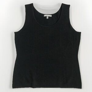 NEIMAN MARCUS WOMENS SWEATER 100% CASHMERE BLACK PULLOVER LARGE